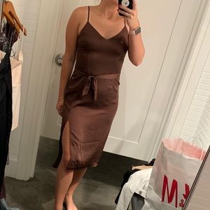 Abercrombie midi silk dress